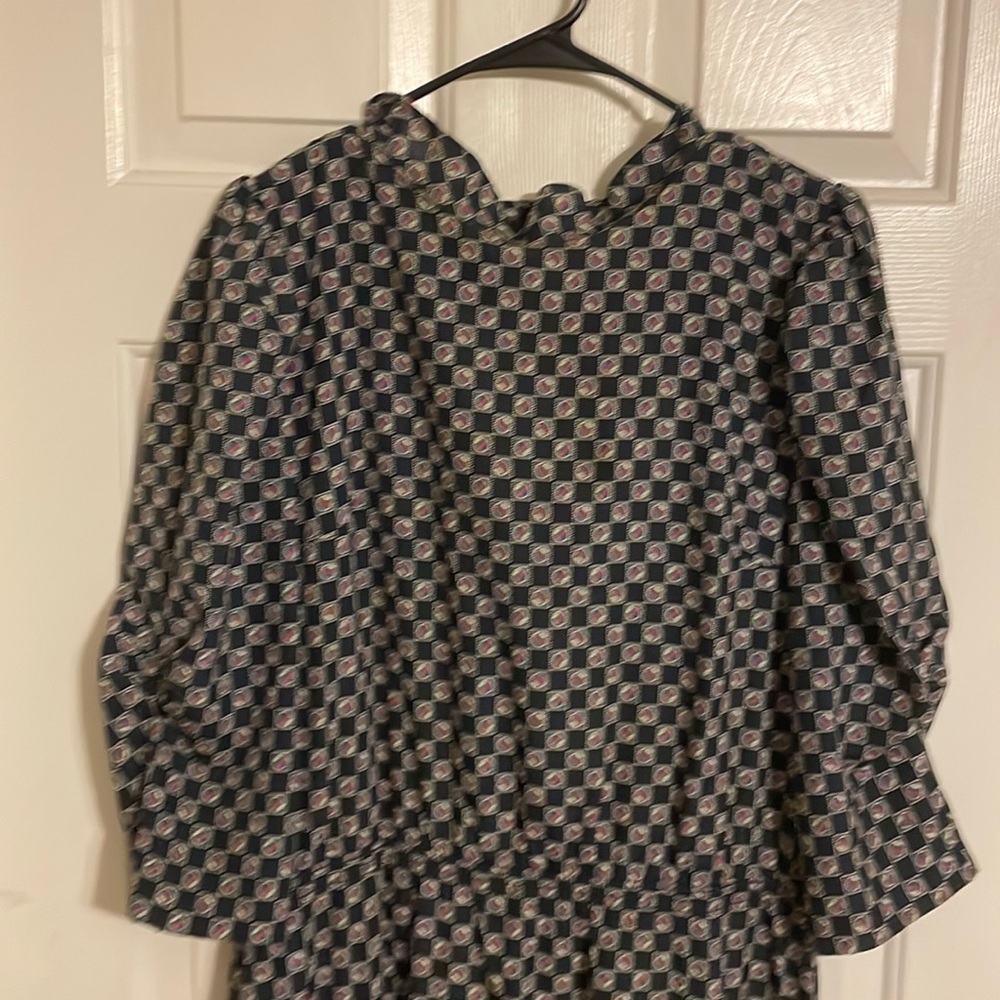 Patterned 3/4 dress womens vintage
